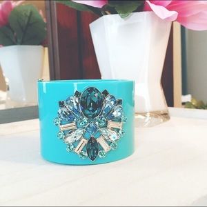 Swarovski Crystal Teal Cuff